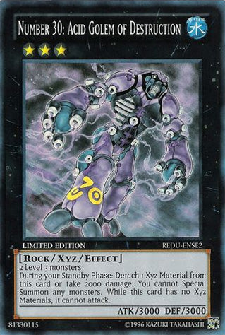 Number 30: Acid Golem of Destruction [REDU-ENSE2] Super Rare Discount