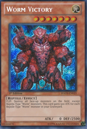 Worm Victory [HA03-EN025] Secret Rare For Discount